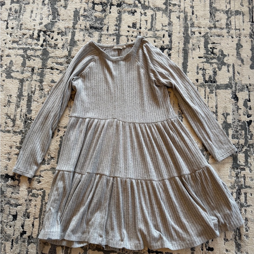 American Eagle Gray Ribbed sweater Dress